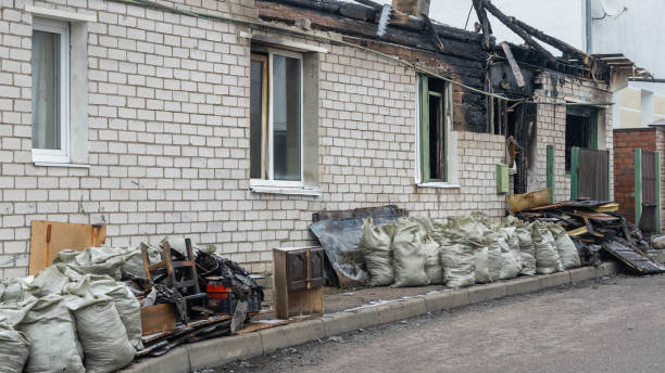 Professional Fire Damage Removal technician working in Cherry Hill, VA